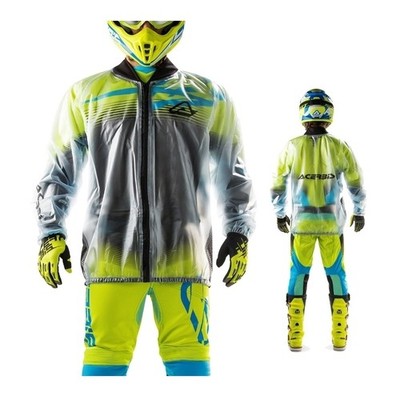 Acerbis Pro Regen Jacke Enduro Motocross Regenjacke transparent