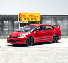 MH 1:64 Red CIVIC FD2 Mugen Type RR Sports Model Diecast Metal Car