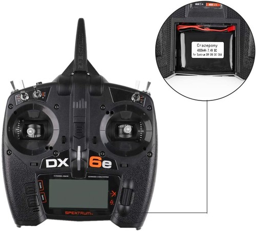 8C16C 4000mAh 2S Lipo Battery Crazepony 7.4V JST JR Plug for Spektrum DX9/8/7/6E - Picture 7 of 9