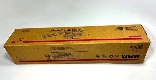 Genuine XEROX Color Phaser 6250 Magenta Toner Cartridge OEM 106R00673 New NIB - 第 1/4 張圖片