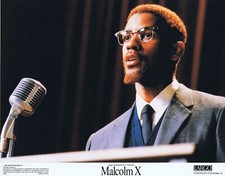 MALCOLM X Original US Lobby card 4 Denzel Washington Angela Bassett Spike Lee