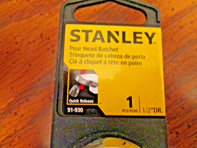 Stanley 1/2 Zoll Knarre – Schnellspann-Kopf, Robustes Profi-Werkzeug Für Enge Stellen