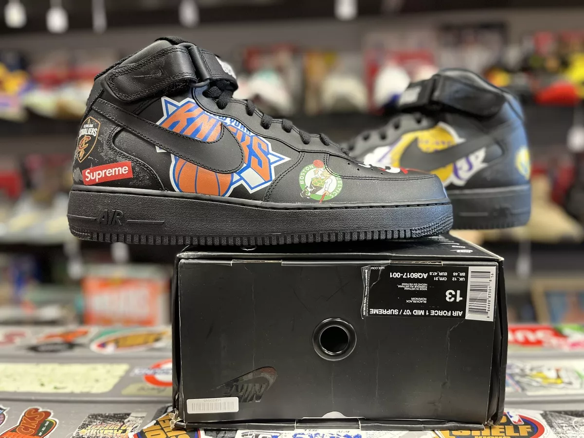 nike supreme nba air force 1 mid size 13 brand authentic rare 2018 | eBay