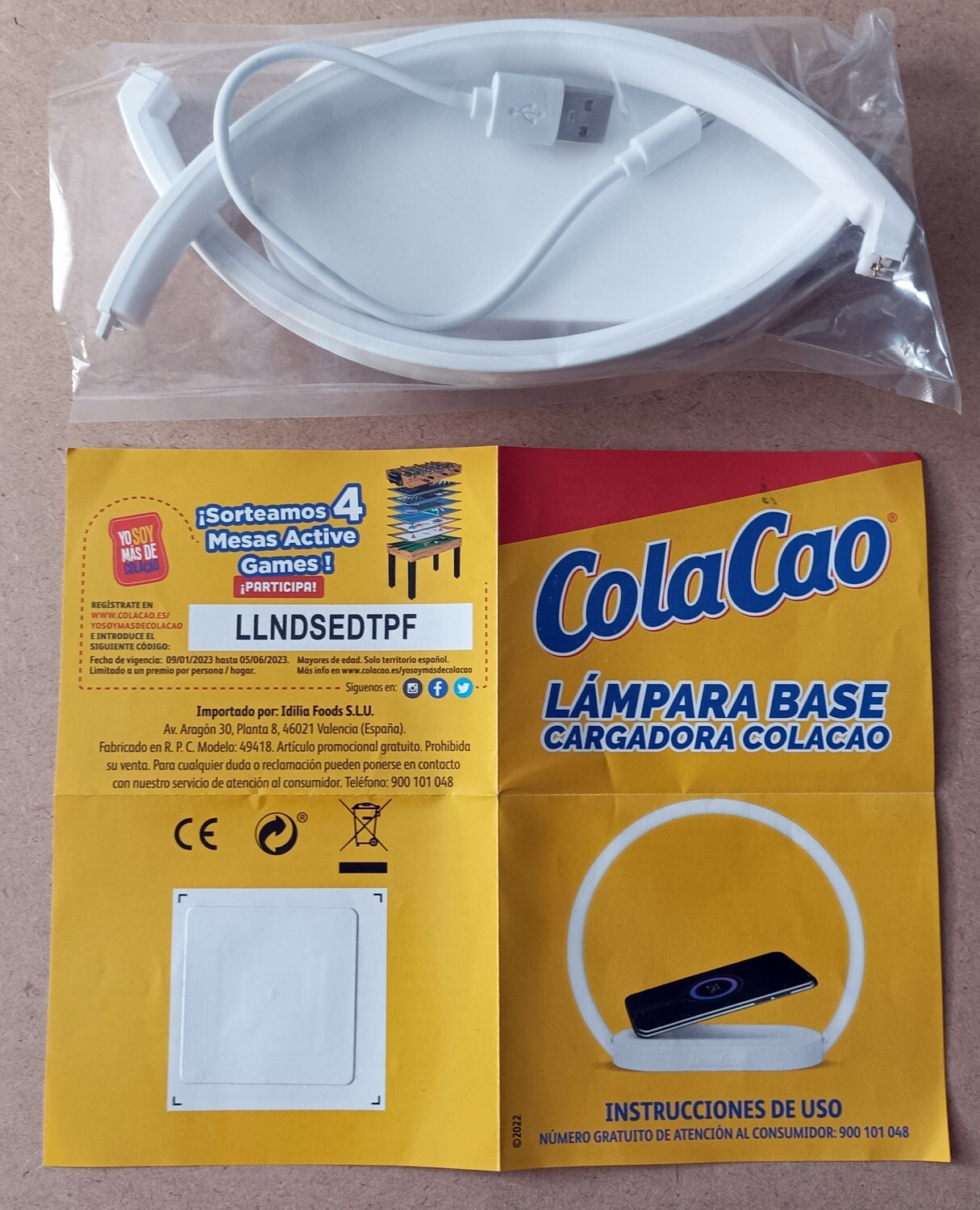COLA CAO - LÁMPARA BASE CARGADOR
