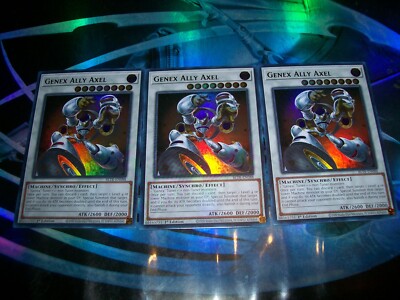 3x Genex Ally Axel 1st Edition Ultra Rare BLTR-EN088 Yu-Gi-Oh!