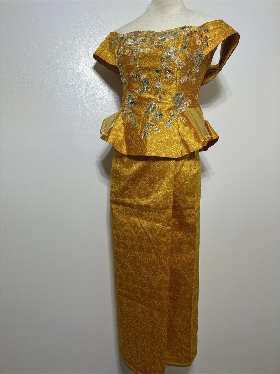 Khmer Traditional Outfit Cambodian Clothes Piece, Khmer Shirt
