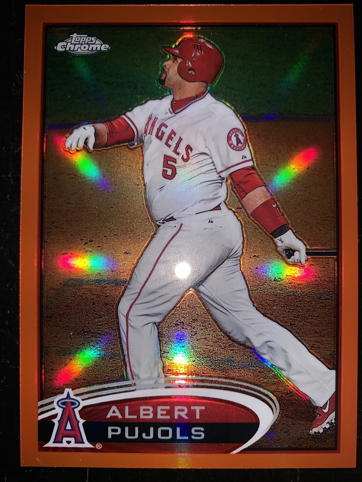 ALBERT PUJOLS 2012 TOPPS CHROME #80 ORANGE REFRACTOR  Sharp MINT + 700 Club