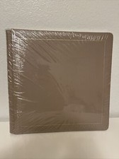 Creative Memories 12 x 12 Scrapbook Album Khaki Beige Tan with Gold Trim