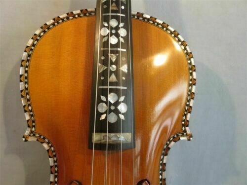Deluxe Norwegian fiddle 17" viola,8 STRINGS Handanger Concert viola d'Amore - Picture 3 of 11