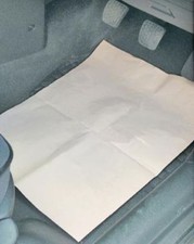 220 x White Paper Disposable Floor Mats Valeting Car Van Showroom - 510 x 360 mm