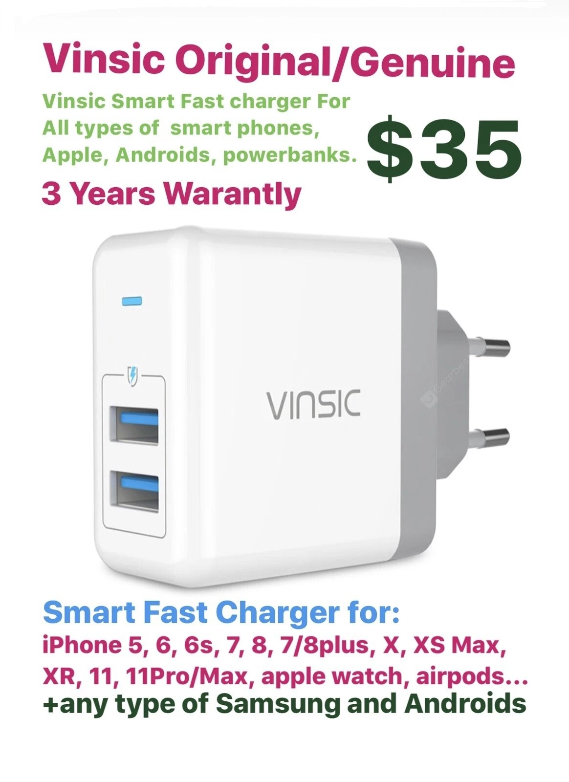 Vinsic Cell Phone Cables & Adapters