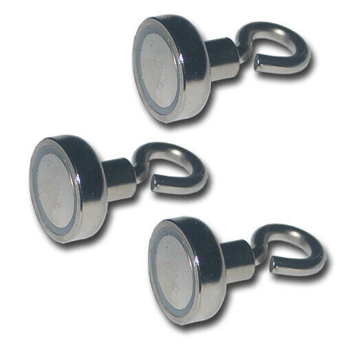 NEODYM MAGNETE MIT HAKEN ✅ ÖSE Ø10-75mm STARKE HAFTKRAFT HAKENMAGNET MAGNETHAKEN - Bild 13 von 25