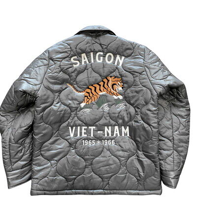 Mens Military Vietnam Jacket Quilted Japanese Pattern Mens Military Vietnam Jacket Quilted Japanese Pattern