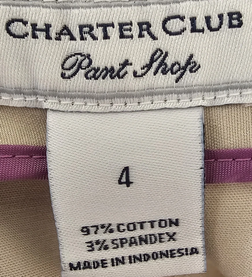 Charter Club Womens Pants Size 4 Brown - Image 2 of 4