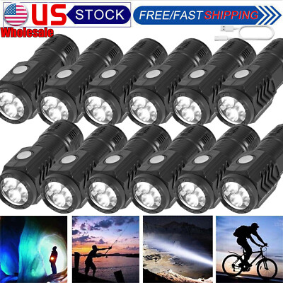 LOT 3-Eyed Monster Mini Flashlight Flash Super Power Waterproof Outdoor Travel