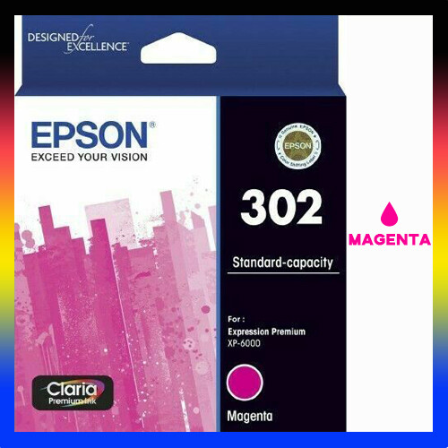 ANY Genuine Epson 302 BK / C / M / Y Ink for XP6000 XP6100 XP-6000 / XP ...