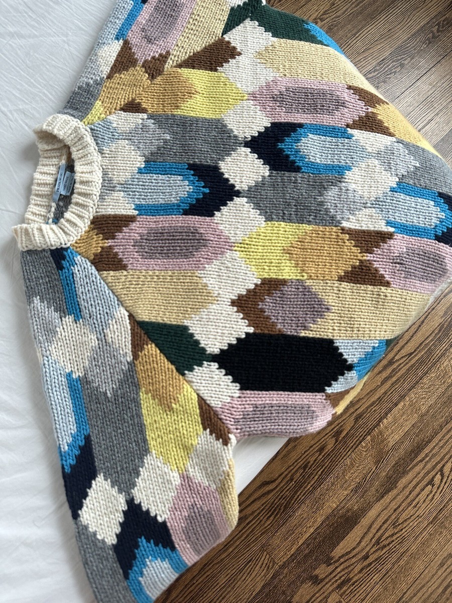 Prada Fall 2017 Iconic Runway Hand Knit Handmade Pattern Sweater