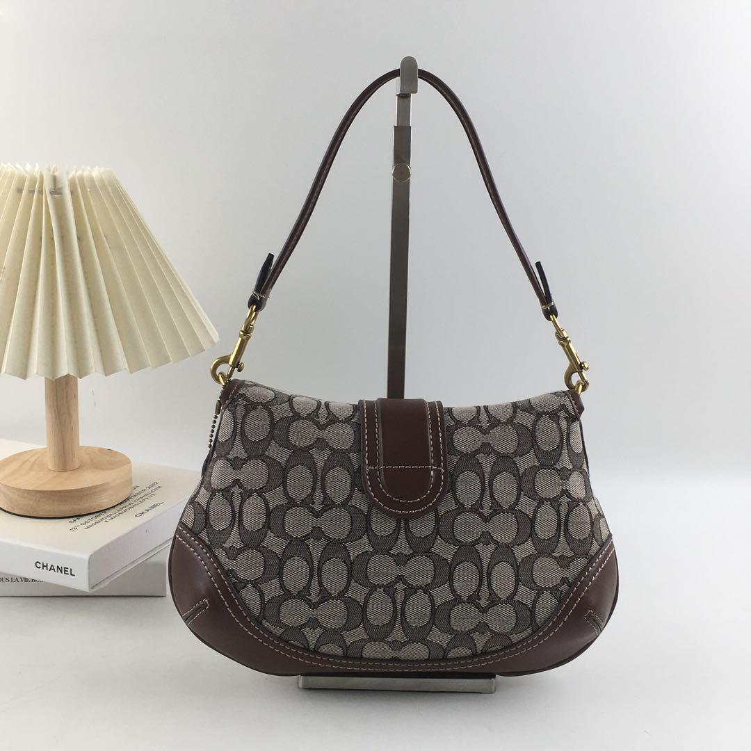 Coach Soho Signature Jacquard top handle shoulder bag CJ814 Coach Soho Signature Jacquard top handle shoulder bag CJ814
