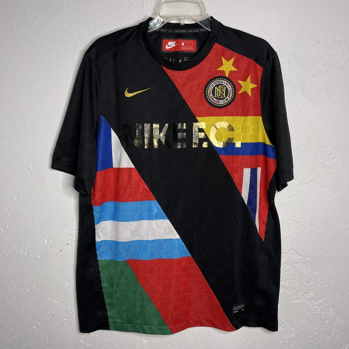 NIKE F.C. ユニフォーム ② Nike FC 1994 Black Football Soccer Jersey Nike 886872-012 Men Sz L