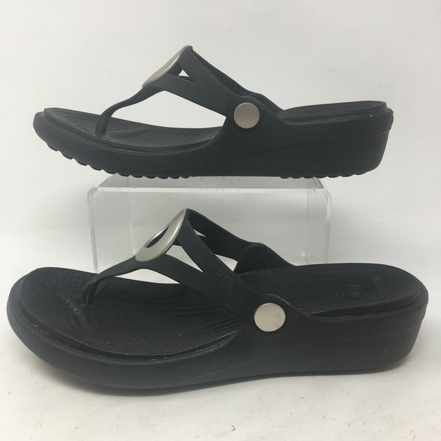 women's sanrah beveled circle wedge flip