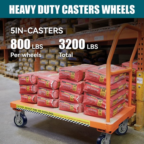 5 Inch Polyurethane on Polypropylene Heavy Duty Casters ,Capacity 800-3200LB - Picture 40 of 63