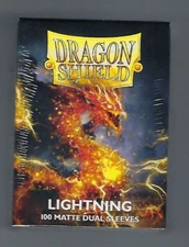 Dragon Shield Matte LIghtning (100) Shield Sleeves Free Shipping