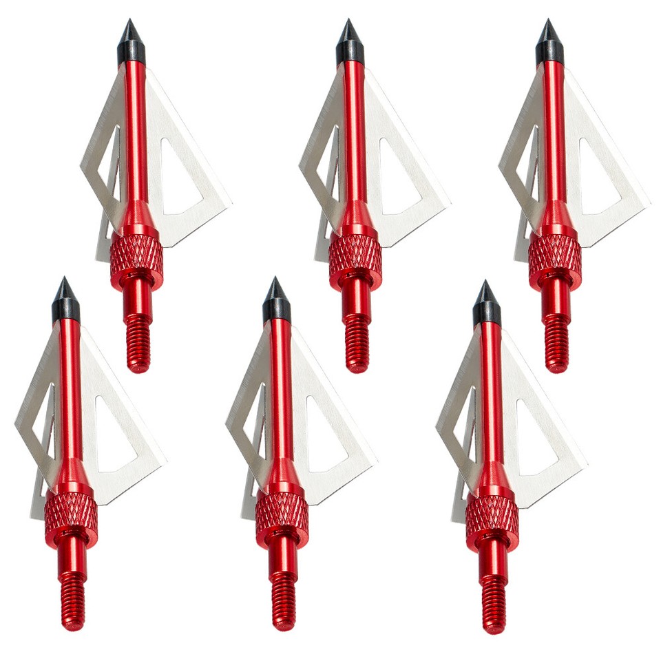 TOPARCHERY 20 Inch Crossbow Bolts – Carbon Arrows + 100 Grain Broadheads, Hunting Practice