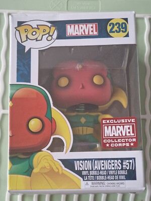 Funko Pop! Vinyl - Marvel Vision #239 (Avengers #57) Collector Corps Exclusive.