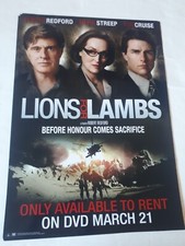 LIONS FOR LAMBS TOM CRUISE MERYL STREEP ORIGINAL POSTER Video Shop DVD 59.2x42cm