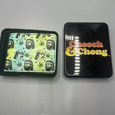 Kopen Cheech & Chong Bi Fold Mens Wallet By Buckle Down W/ Metal Tin NEW