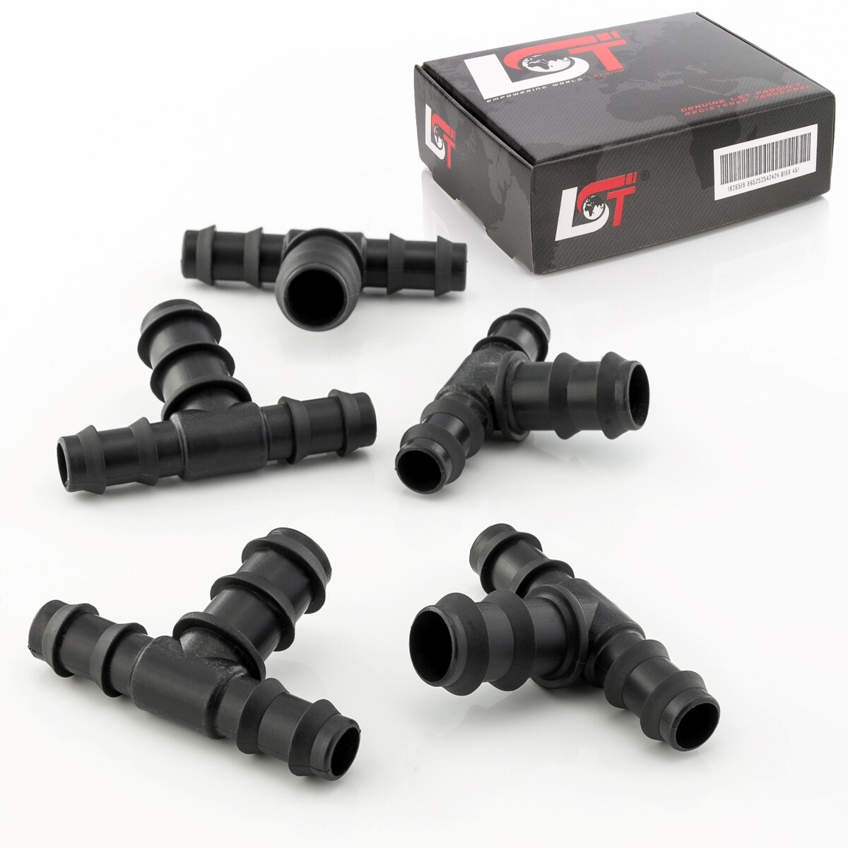 5X T-Connector PE-Reducer Irrigation System Drip Irrigation 16X20X16Mm
