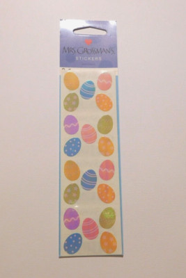 Mrs Grossman's Lot of 2 Strips Brand New Package ~Opal Easter Eggs~ Stickers HTF