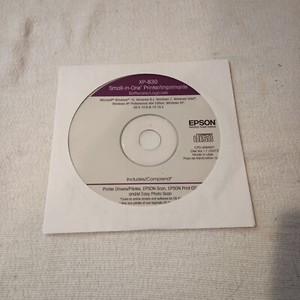 Epson XP-830 Small-in-One Printer Software, Drivers, and Setup CD