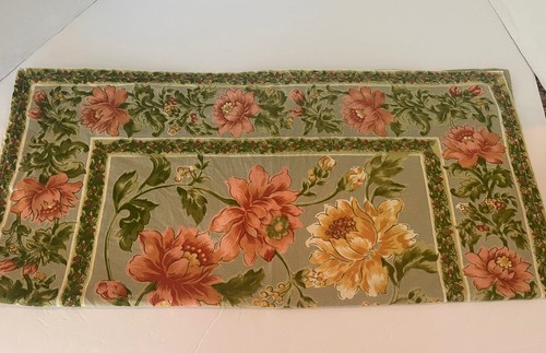 Tovaglioli e anelli Cornella April Cornell Fiori Sfondo Verde 20""x 20"" Set di 4" cotone - Foto 7 di 10
