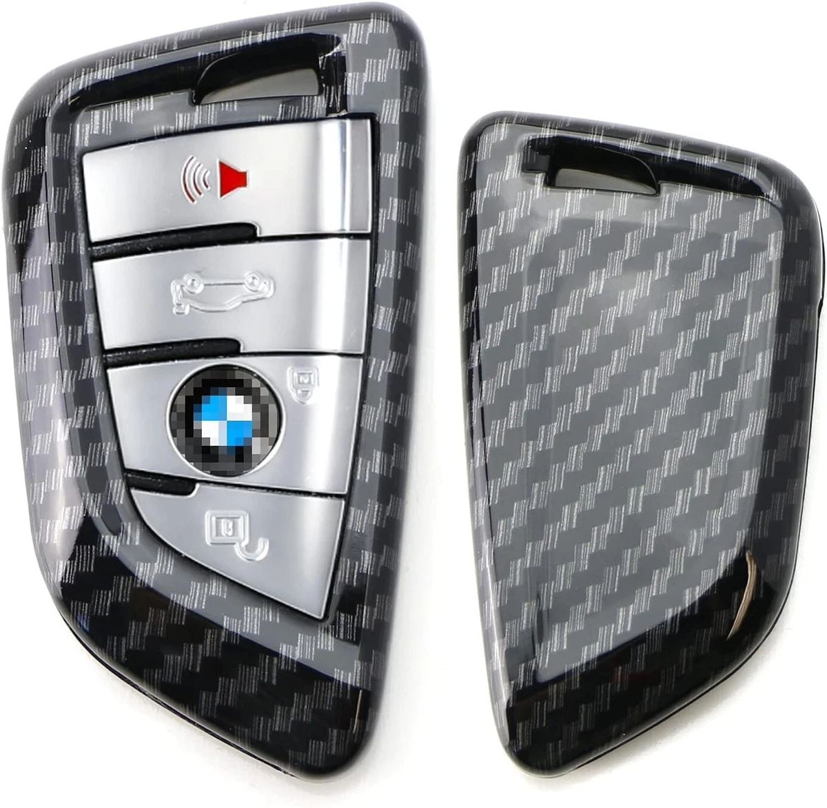 Exact Fit Carbon Fiber Smart Key Fob Shell Cover For BMW X1 X4 X5