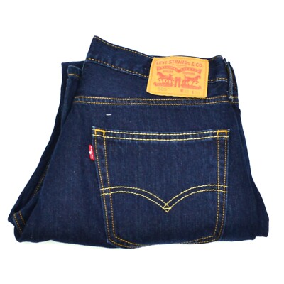 Levi's 505 Men's Size W32 L30 Blue Dark Wash Relaxed Fit Levi's 505 Men's Size W32 L30 Blue Dark Wash Relaxed Fit