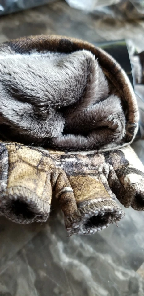 L/XL M Woman's Pop Top REALTREE XTRA Glomitts Gloves Camo Winter Scent Control  - Image 2 of 4