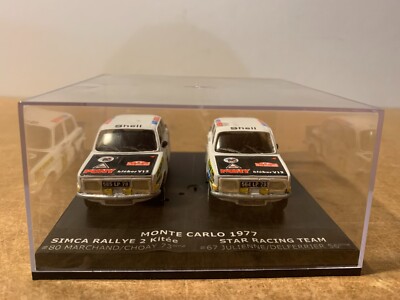 LOT DE 2 KITS MONTÉS SIMCA 1000 RALLYE 2 1977 MONTECARLO 2011 1/43 AG A11