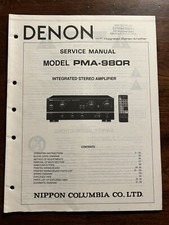 Amplificatore integrato Denon modello PMA-980R manuale di servizio originale originale