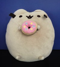 Gund Pusheen Snackables Cat with Frosted Donut 9" Plush Stuffed Animal