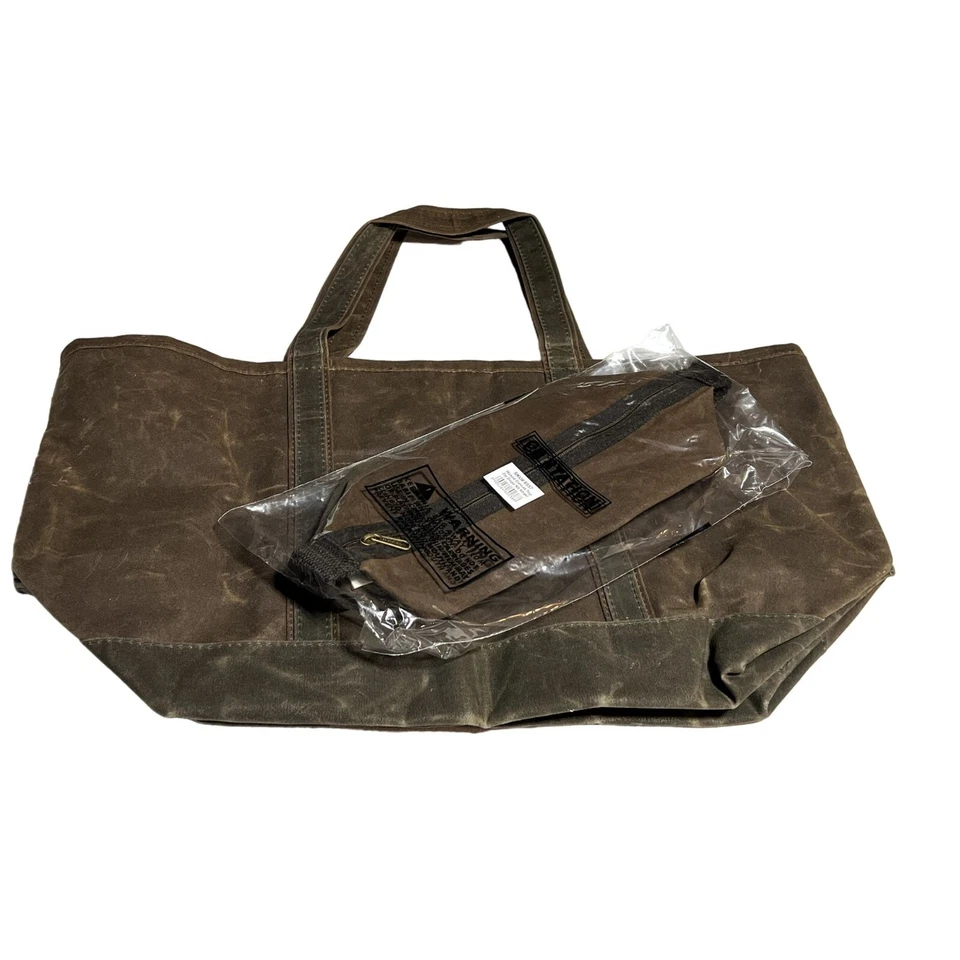 CB Station Waxed Canvas LG Boat Tote With Dopp Khaki - Image 2 of 4