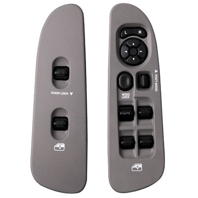 Power Window Door Lock Mirror Switch LH RH w/ Bezel Set For 01-09 Dodge Ram 1500