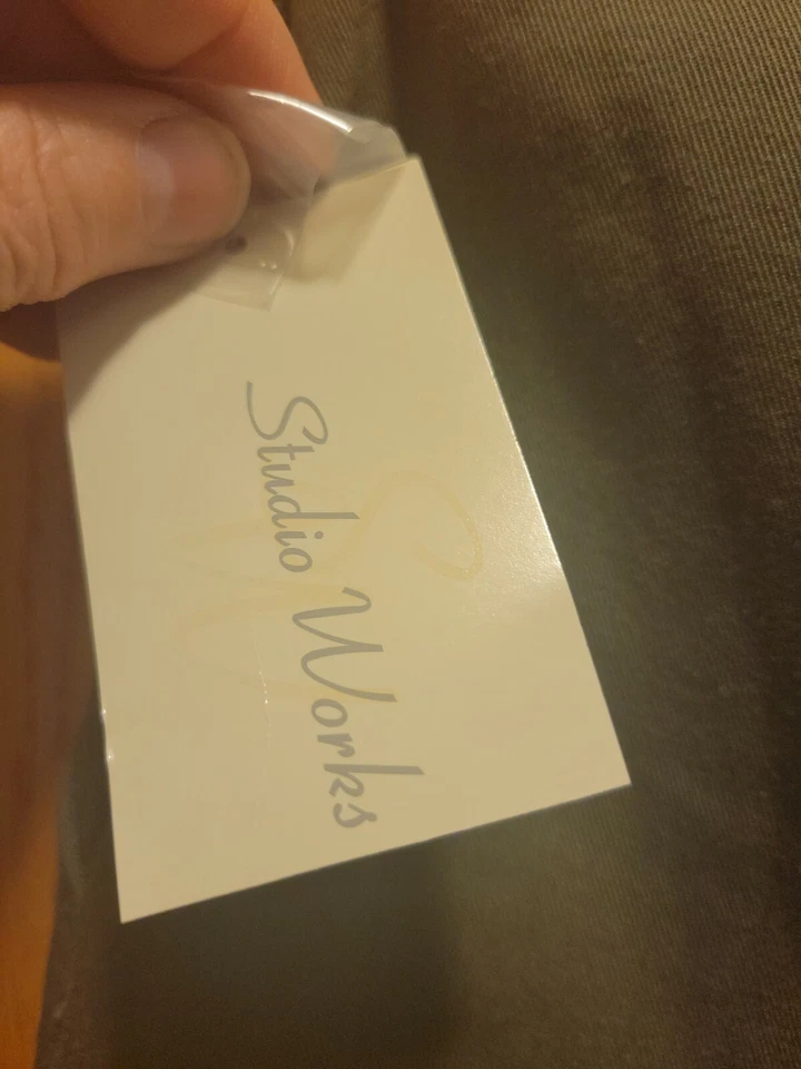 Studio Works Women's Shorts Size 14 Olive Green High Waist Inseam 6.5" NWT - Image 3 of 4