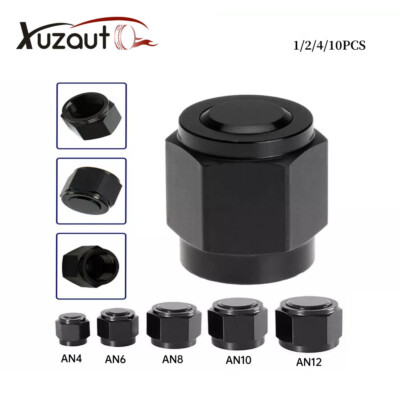 10Pcs 4AN 6AN 8AN 10AN 12AN Female Flare Fitting Cap Nut Block off Fuel Hose Cap