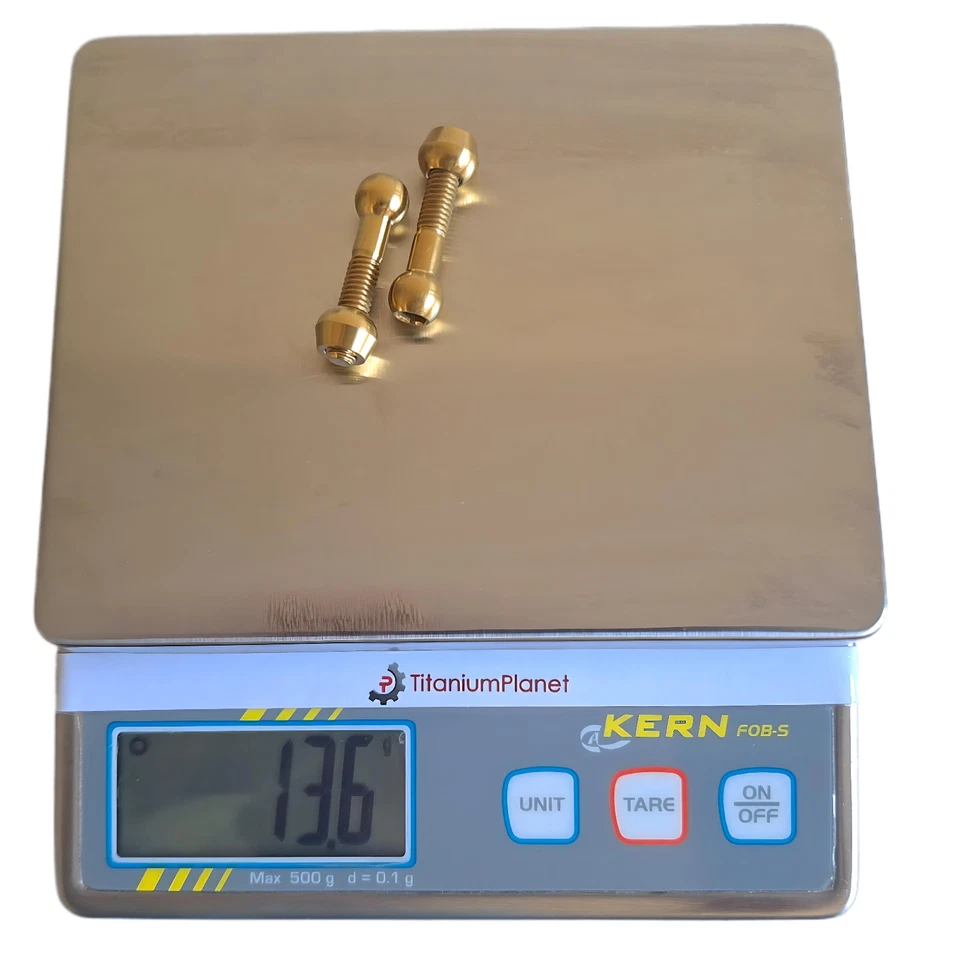 KINDSHOCK LEV: 2 tornillos + tuercas en TITANIO para tija de sillín ajustable - ¡43% más ligero! Foto 3 de 3