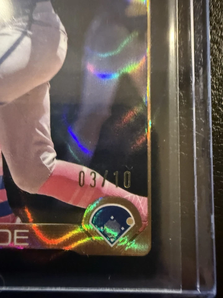 Refractor negro Topps Hunter Renfroe 2025 cromado/10 - casi como nuevo Foto 3 de 4