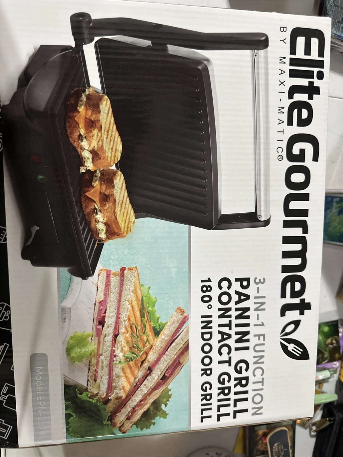Elite Gourmet EPN-2976 3-in-1 Panini Press & Grill New Open Box
Opens in a new window or tab