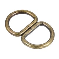 12Stk. Metall D-Ring 25Mm D-Ringe Schnalle FüR Hardware Taschen GüRtel Bronzeton