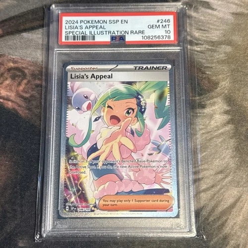 Lisia's Appeal 246/191 - PSA 10 - SSP EN Surging Sparks Pokemon - SIR Trainer