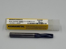 Kennametal 1/4" x 1/4 x 3/4 x 2.5 Solid Carbide End Mill Roughing MDRHEC250S3075